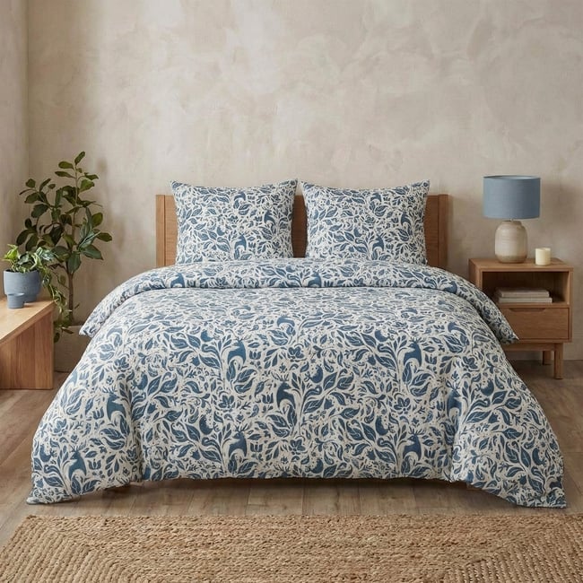 Parure de lit - Housse de couette coton 57 fils multicolore <span itemprop=
