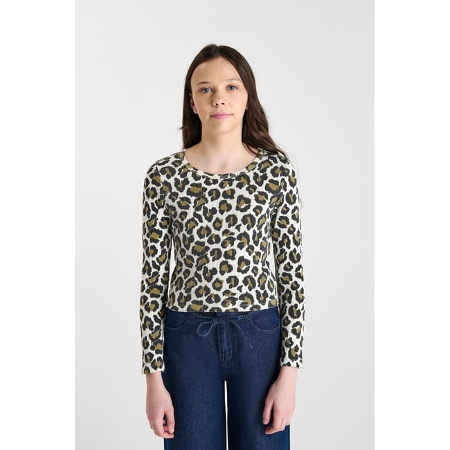 Tee-Shirt MITSIGI leopard <span itemprop=