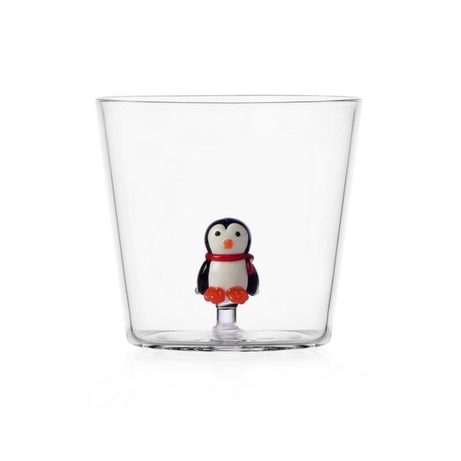 Verre à eau noël Penguin  WOODLAND TALES Couleur multicolore <span itemprop=
