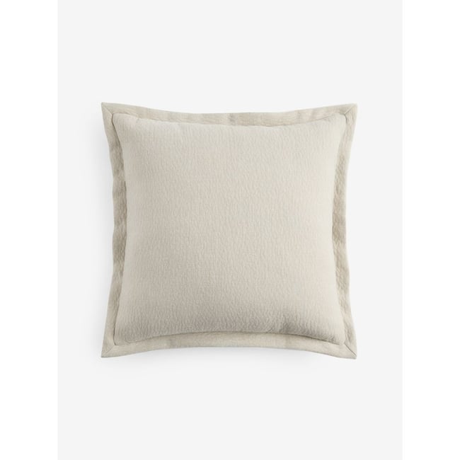 Coussin à rebord burford ivoire <span itemprop=