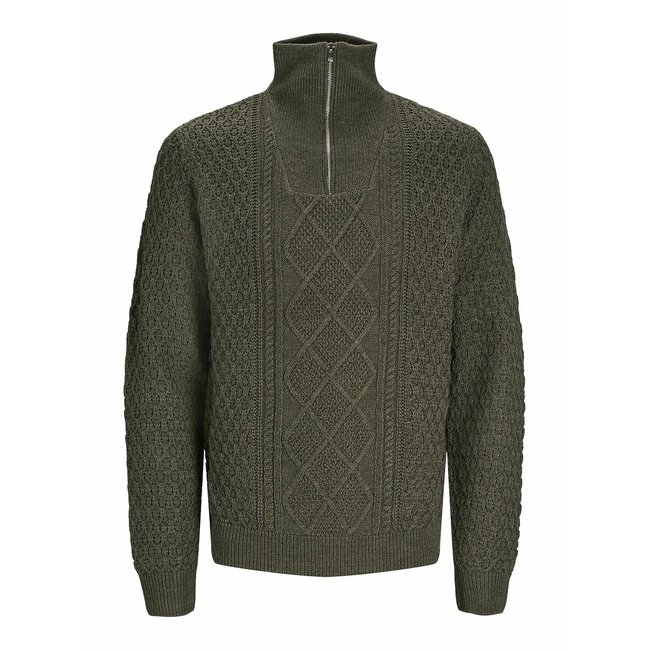 Half Zip Jumper in Structured Knit - JACK & JONES