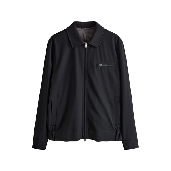 Veste-chemise zippée élégante en sergé - NEXT