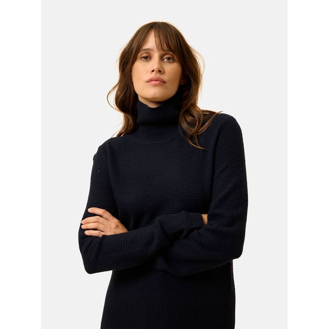 Pull Col Roulé Navy Udny bleu foncé <span itemprop=
