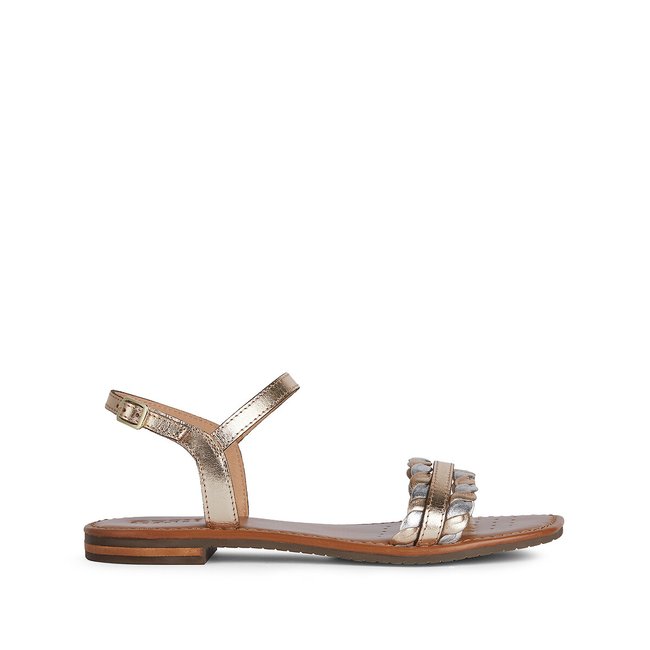 Sandali piatti Sozy col. argento/col. oro GEOX