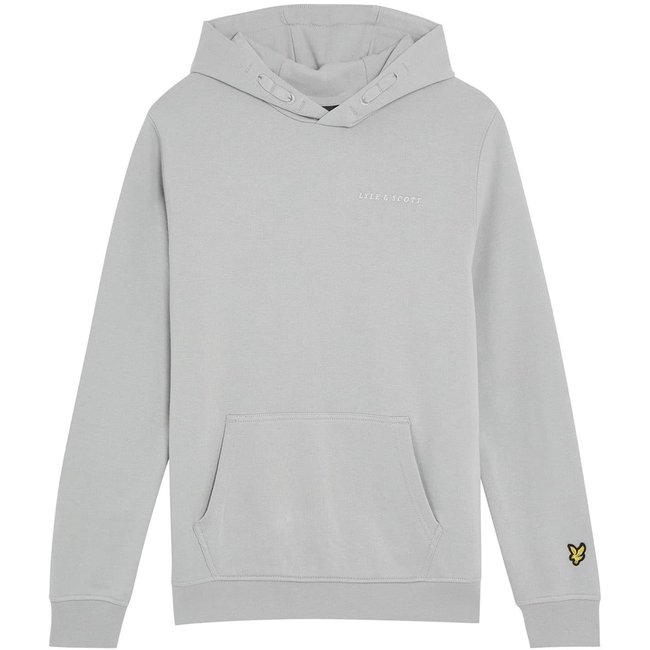 Sweat à capuche avec cordons gris chiné <span itemprop=