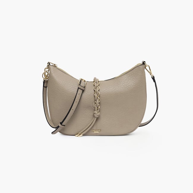 Sac hobo  Traicy beige,doré <span itemprop=