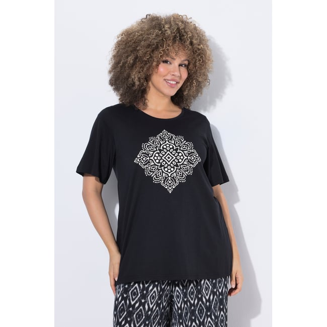 T-shirt en modal mélangé avec imprimé - ULLA POPKEN