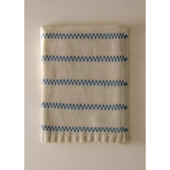 Plaid en mélange de laine à rayures - MANGO HOME