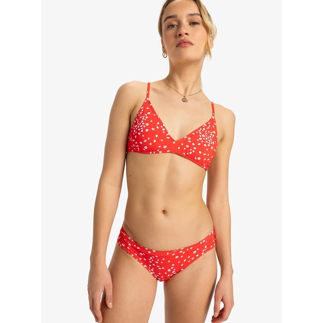 Bas de maillot de bain Beach Classics imprimé fond rouge <span itemprop=