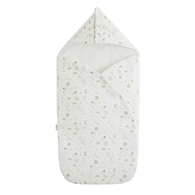Nid d'ange en molleton Eliah ecru <span itemprop=