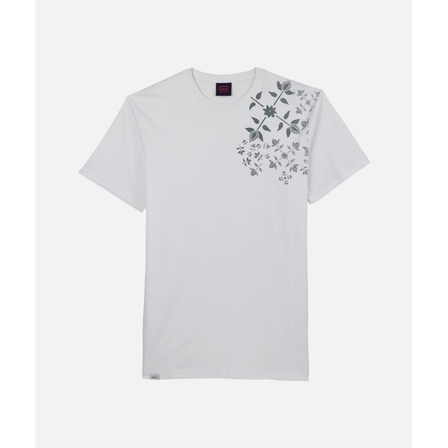 Tee-shirt manches courtes graphique TASTA blanc <span itemprop=