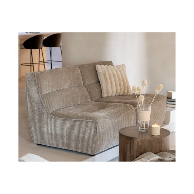 Fauteuil chauffeuse lounge en velours côtelé - LORENZO - HELLIN, DEPUIS 1862