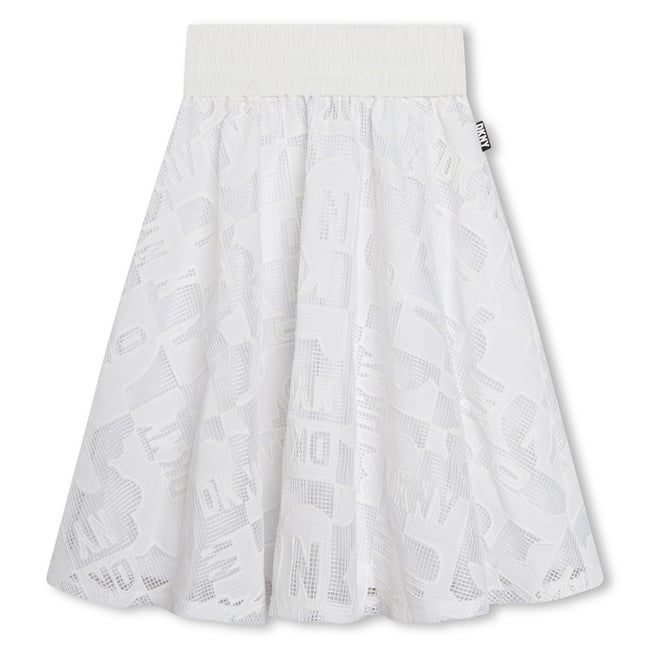 Jupe de cérémonie en résille blanc <span itemprop=