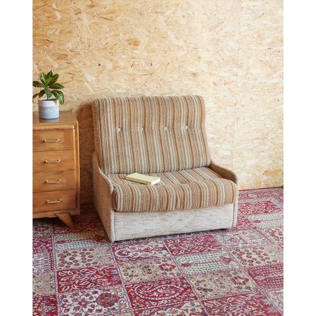 Fauteuil années 70 Jakob N°1260 - Bon état Couleur beige <span itemprop=