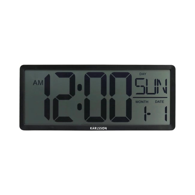 Horloge Murale Thermoplaste RETRO LCD - KARLSSON
