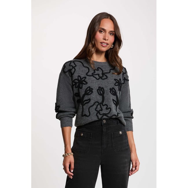 Pull col rond fantaisie - MORGAN