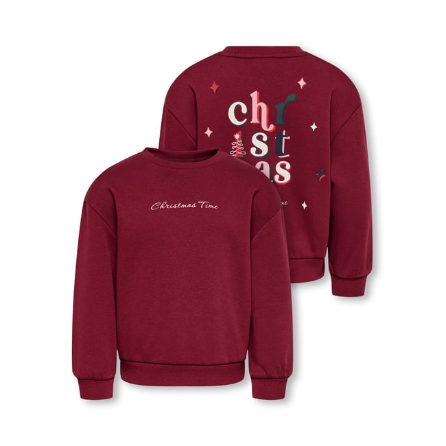 Sweat-Shirt rouge - cabernet 1 <span itemprop=