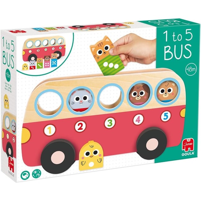 Bus de comptage 1 à 5 rouge <span itemprop=