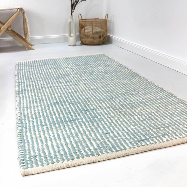 Tapis jute et laine tissé main rectangulaire ,  GOBI - ESPRIT