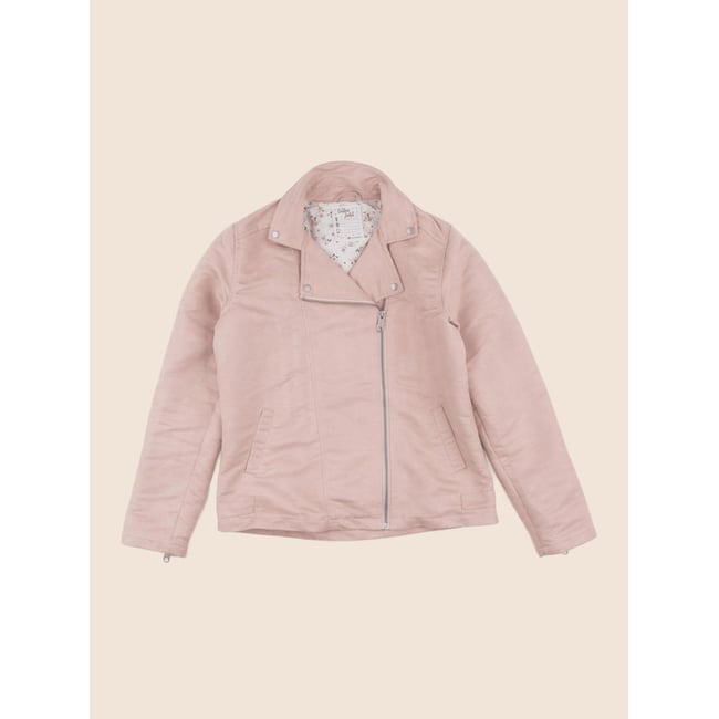 Veste simili cuir - Etat satisfaisant rose <span itemprop=