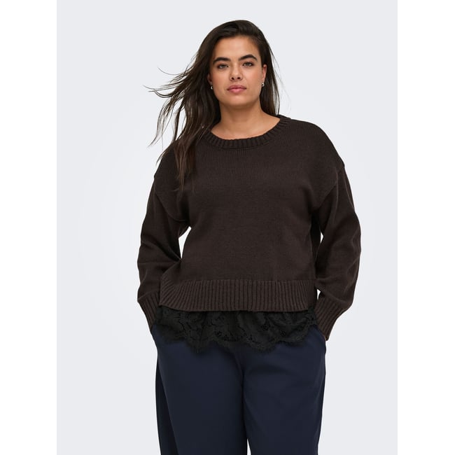 Pull En Maille marron - coffee bean 1 <span itemprop=