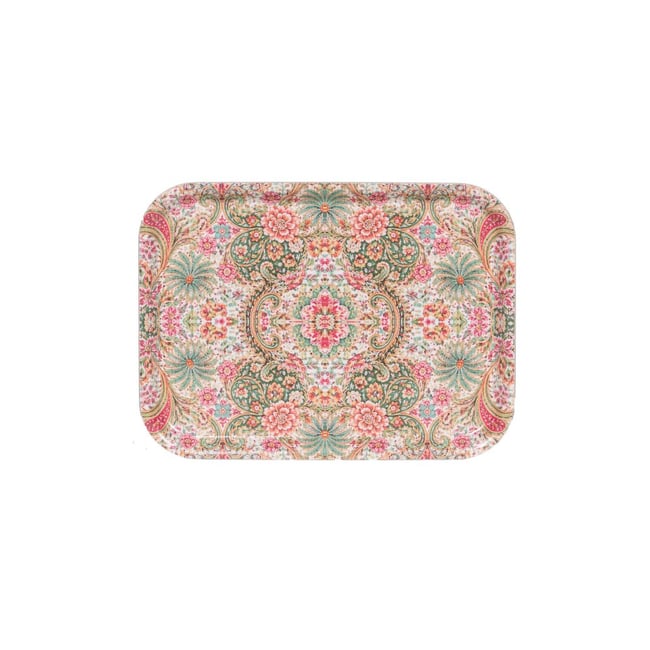 Plateau rectangulaire Safia 27cm x 20 cm Couleur multicolore <span itemprop=