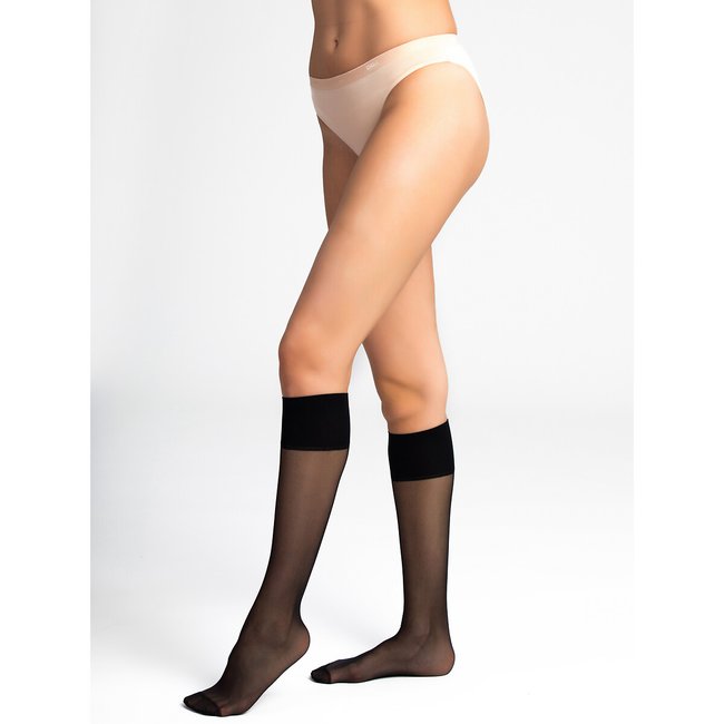 4er-Pack Kniestrümpfe Beauty Resist 20 den schwarz <span itemprop=