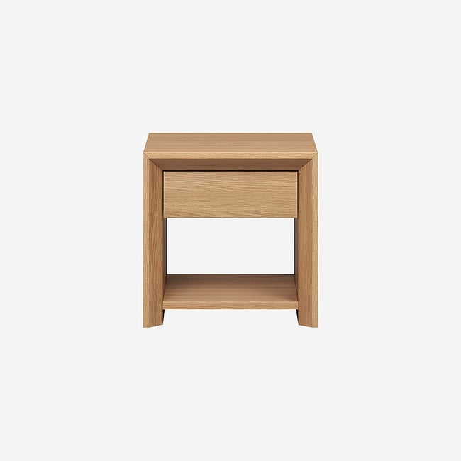 Table de chevet chêne RAFAEL Couleur naturel clair <span itemprop=