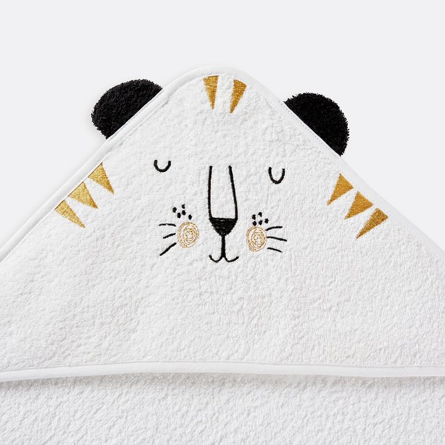 Badetuch für Babys, Schlingenfrottee 400 g/m² weiss LA REDOUTE INTERIEURS