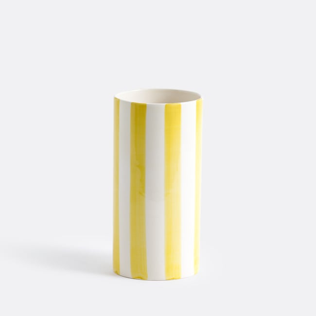 Jaoma Striped Ceramic Vase, H25cm - LA REDOUTE INTERIEURS