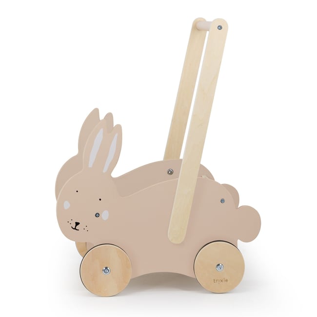 Chariot de marche beige mrs. rabbit <span itemprop=