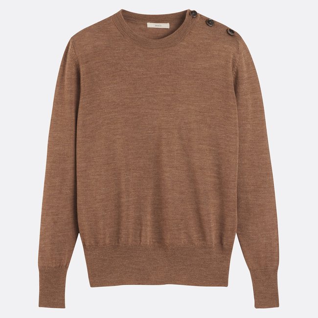 Amor Fine Wool Jumper, camel, SESSUN