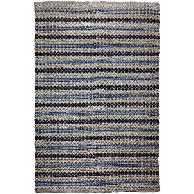 Tapis en coton fait main, SIENNA Couleur multicolore, gris <span itemprop=
