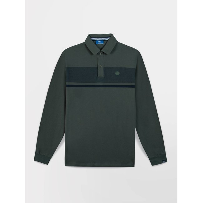 Polo manches longues KABYEPOL sapin <span itemprop=