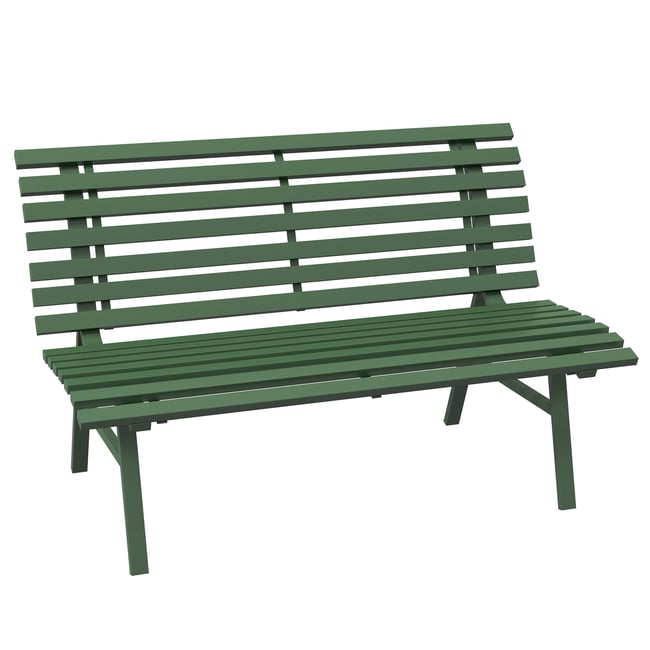 Banc de jardin Aluminium Vert vert <span itemprop=