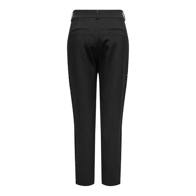 Pantalon, bande côté sequins noir <span itemprop=