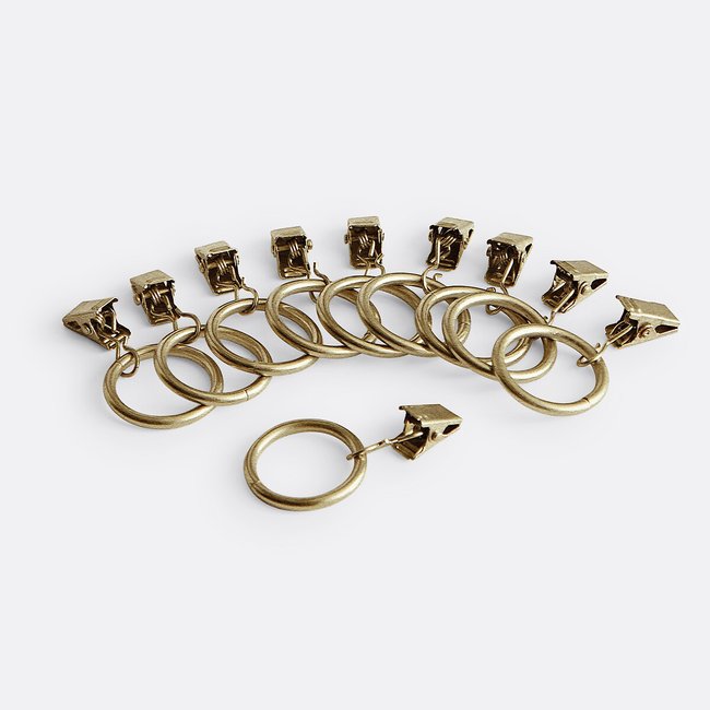 Lot 10 anneaux pinces ONEGA, diam 25mm - LA REDOUTE INTERIEURS