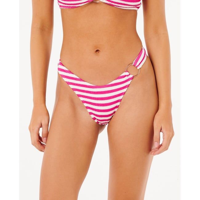 Bas de Bikini ES VEDRA STRIPE HI LEG SKIMPY fuchsia <span itemprop=