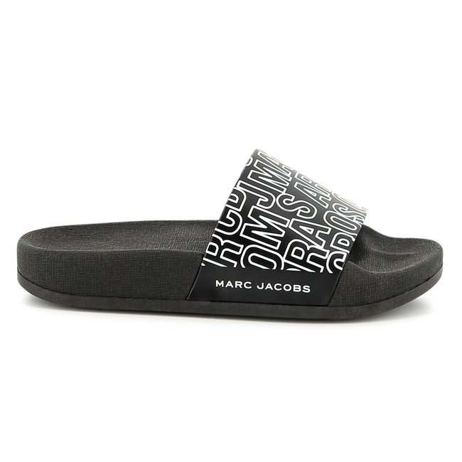 Claquettes imprimées black <span itemprop=