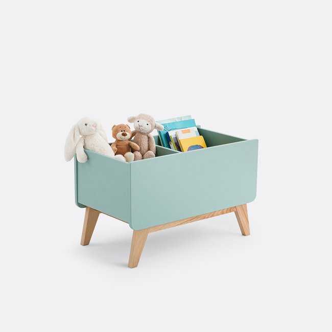 Baúl para juguetes, Willox verde grisáceo <span itemprop=