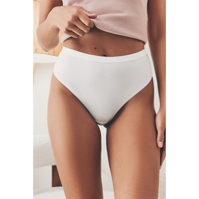Culotte à logo, lot de 4 logo de la coquille saint-jacques blanche <span itemprop=
