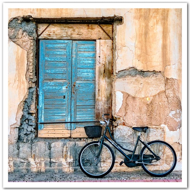 Poster bicyclette bleue - HEXOA