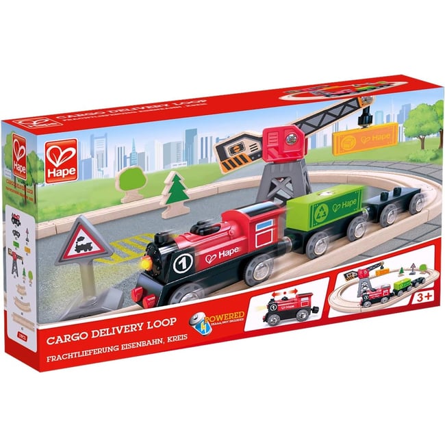 Circuit de train de marchandises beige <span itemprop=