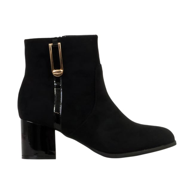 Bottines à Zip Super Mode noir <span itemprop=