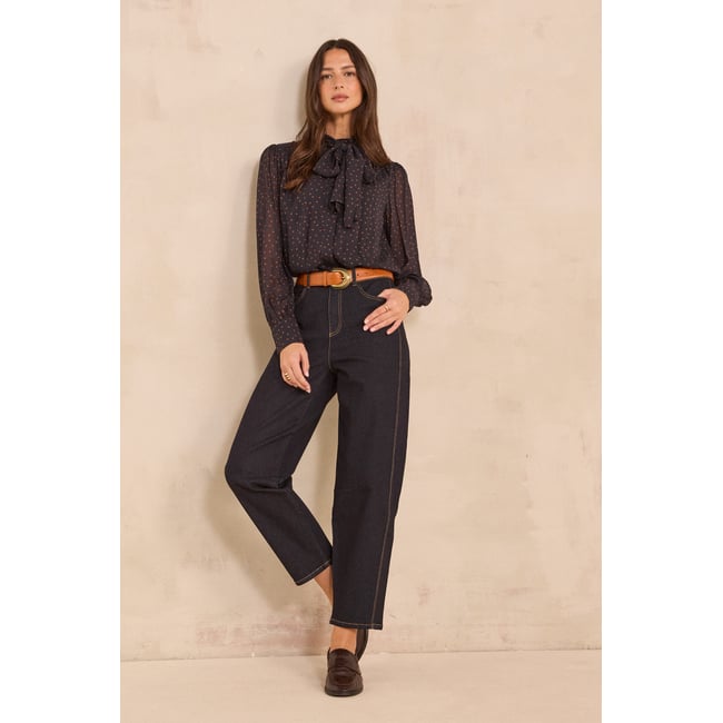 Jean en denim  ROBINSON rinse <span itemprop=