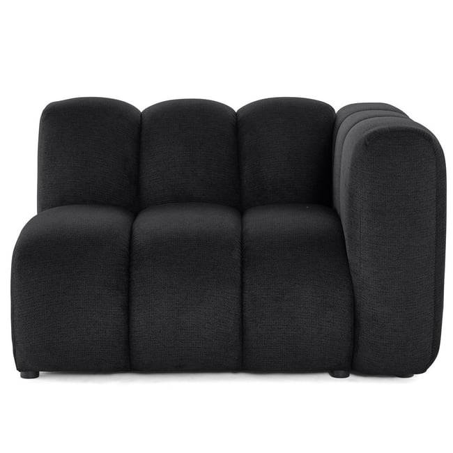 Module d'assise droit - DEBBIE Couleur noir <span itemprop=