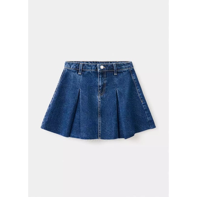 Jupe en jean plissée - MANGO KIDS