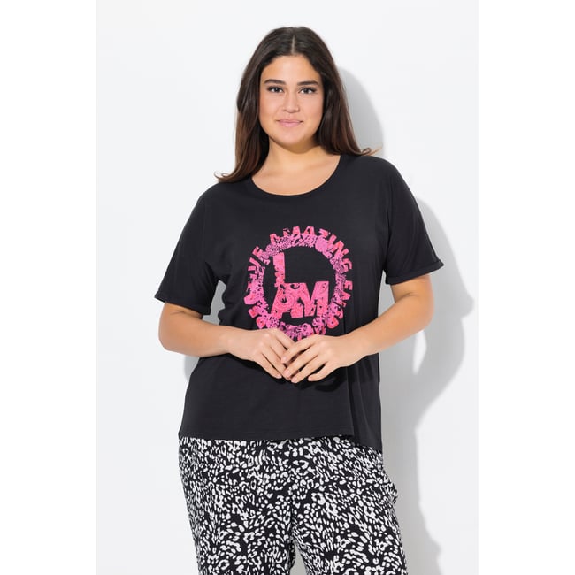 T-shirt oversize. Col rond et manches - ULLA POPKEN