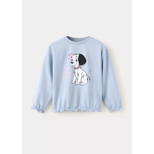 T-shirt Les 101 Dalmatiens bleu ciel <span itemprop=