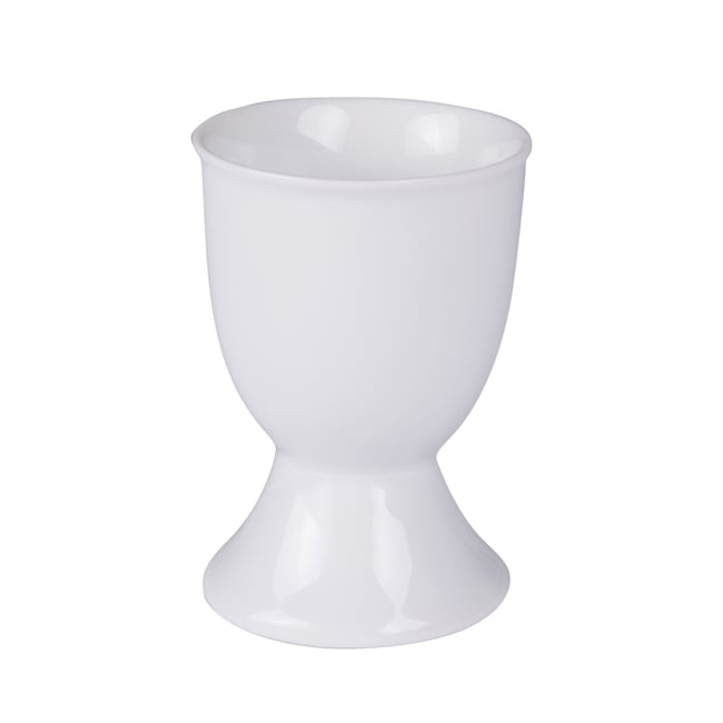 Coquetier sur pied, hauteur 7 cm (lot de 6) Couleur blanc <span itemprop=
